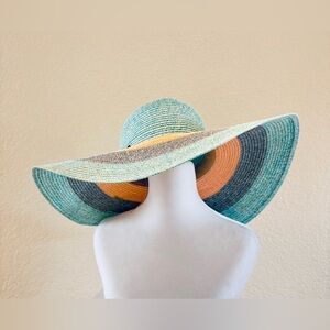 Lucky 7 Colorful Floppy Sun Hat with 5” Wide Brim